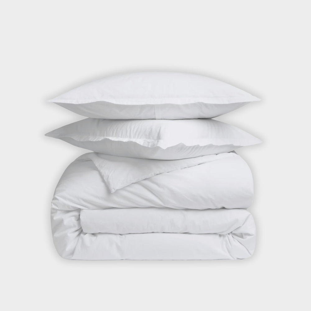 Capok Cotton Percale Duvet Cover